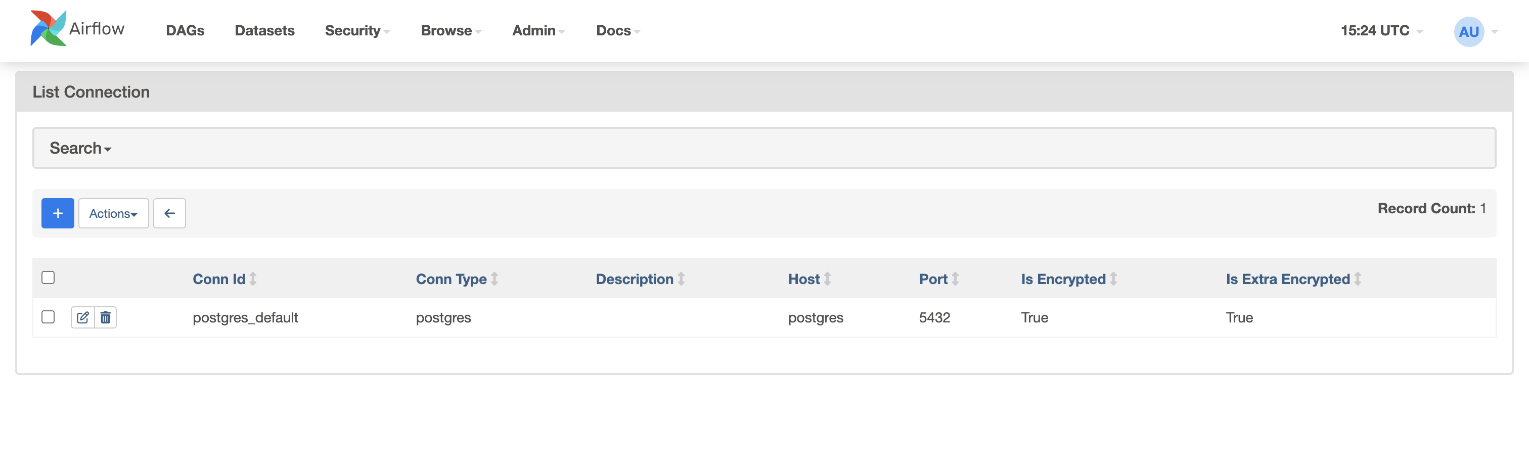 Default Postgres Connection